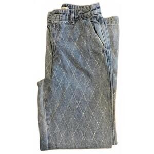 Embellished High-waist Jeans